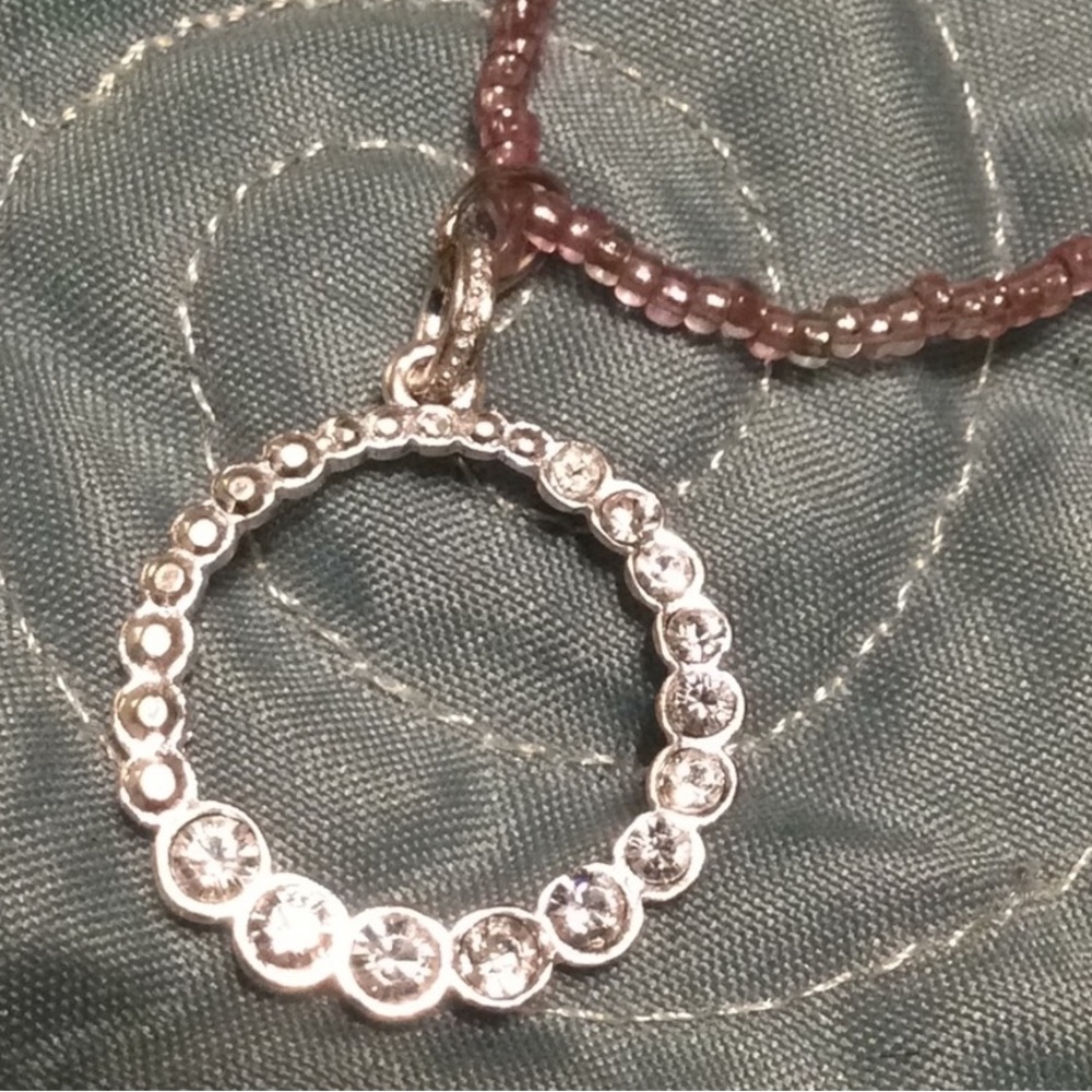 🌹Circular pink ice beaded necklace